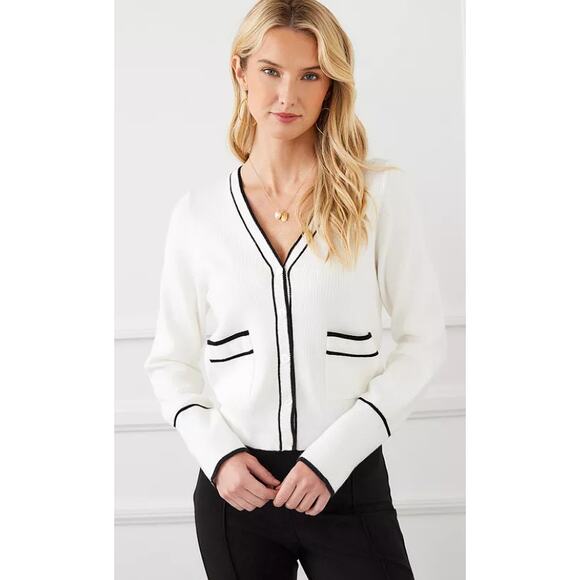 Karen Kane Contrast‎ Trim Cardigan Size XL - Picture 1 of 7